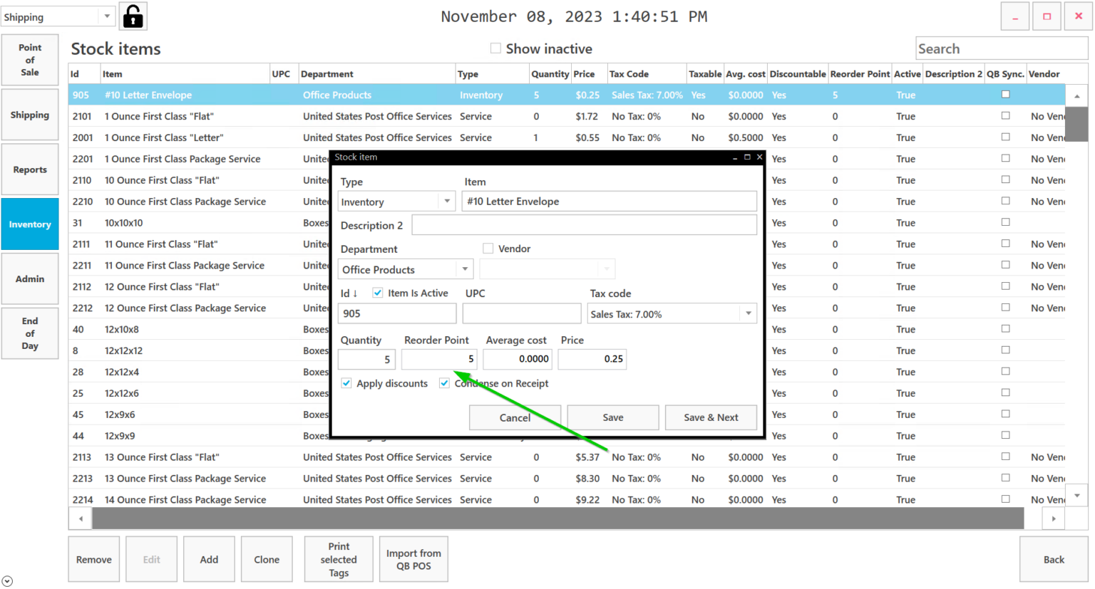 Machine Stock Inventory How to create Stock Inventory report – ROIPOS.com