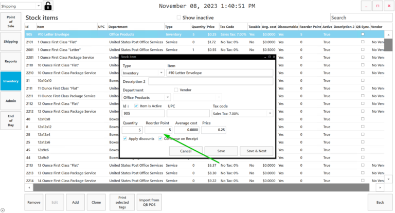 How to create Stock Inventory report – ROIPOS.com