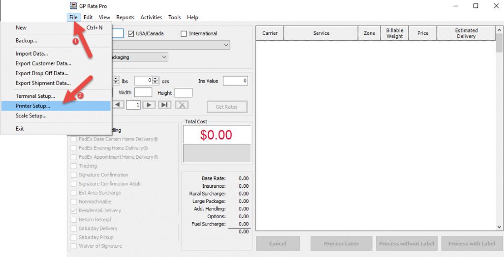 How to configure printers roipos